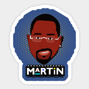 BLACK TV SHOW MARTIN Sticker